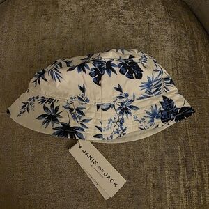 Janie and Jack Blue Floral Bucket Hat